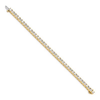 14K Yellow Gold 7.5 ct tw Diamond Tennis Bracelet Mounting – view 2