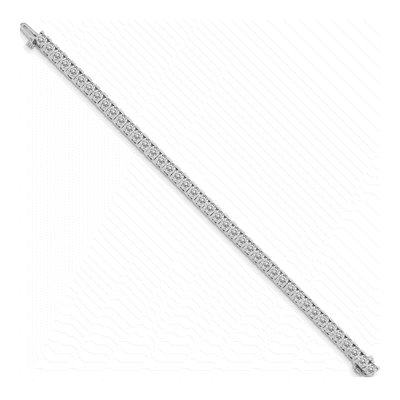 14K White Gold 7.5 ct tw Diamond Tennis Bracelet Mounting – view 2