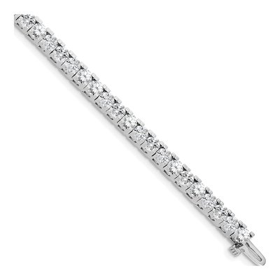 14K White Gold 7.5 ct tw Diamond Tennis Bracelet Mounting