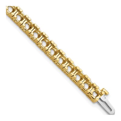 14K Yellow Gold 10.8 ct tw Tennis Bracelet Mounting