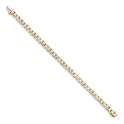 14K Yellow Gold 10.8 ct tw Diamond Tennis Bracelet – view 2