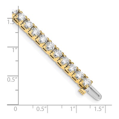 14K Yellow Gold 10.8 ct tw Diamond Tennis Bracelet – view 4
