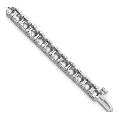 14K White Gold 10.8 ct tw Tennis Bracelet Mounting