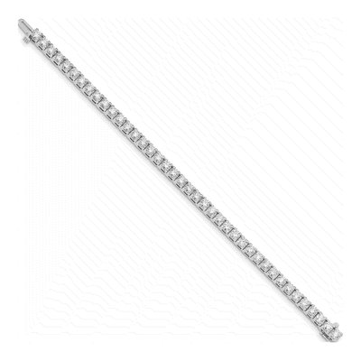 14K White Gold 10.8 ct tw Diamond Tennis Bracelet – view 2