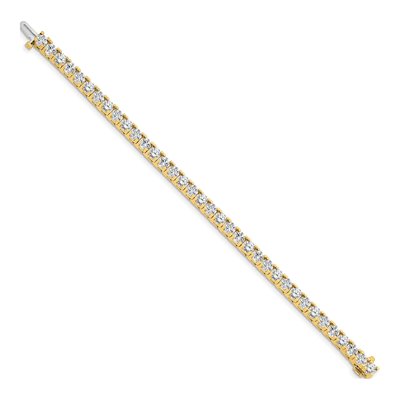 14K Yellow Gold 12.5 ct tw Diamond Tennis Bracelet – view 2