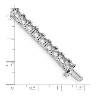 14K White Gold 12.5 ct tw Tennis Bracelet Mounting – view 4