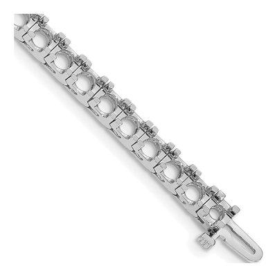 14K White Gold 12.5 ct tw Tennis Bracelet Mounting