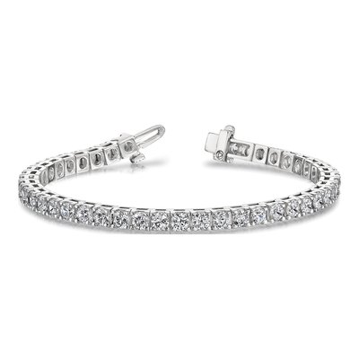 14K White Gold 12.5 ct tw Diamond Tennis Bracelet – view 3