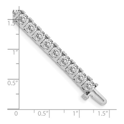 14K White Gold 12.5 ct tw Diamond Tennis Bracelet – view 4