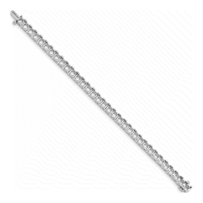 14K White Gold 17 ct tw Tennis Bracelet Mounting – view 3