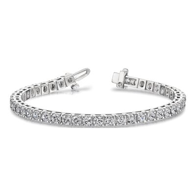 14K White Gold 17 ct tw Tennis Bracelet Mounting – view 4