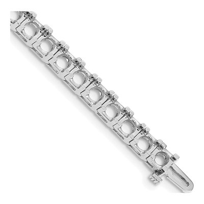 14K White Gold 17 ct tw Diamond Tennis Bracelet – view 2