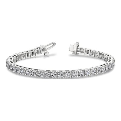 14K White Gold 17 ct tw Diamond Tennis Bracelet – view 5