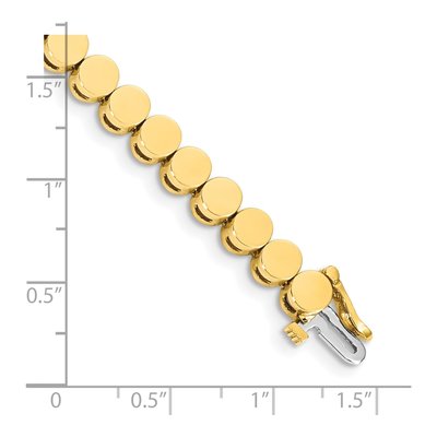 14K Yellow Gold Add-A-Diamond Bracelet Mounting – view 4