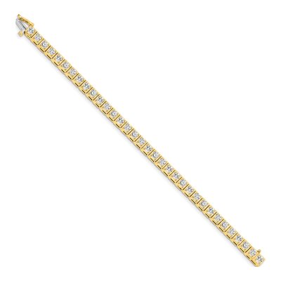 14K Yellow Gold 5.1 ct tw Diamond Tennis Bracelet Mounting – view 2