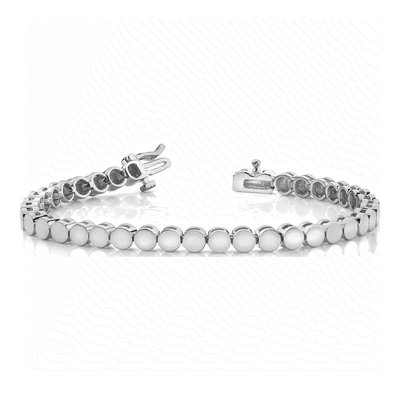 14K White Gold Add-A-Diamond Bracelet – view 3