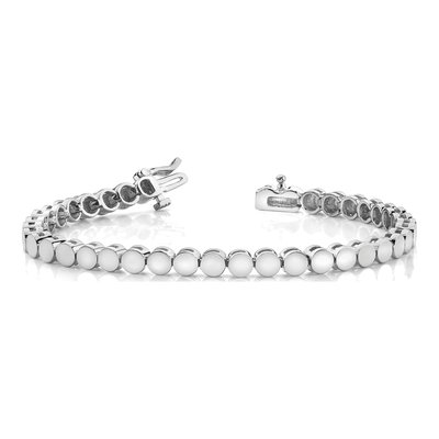 14K White Gold Add-A-Diamond Bracelet – view 5