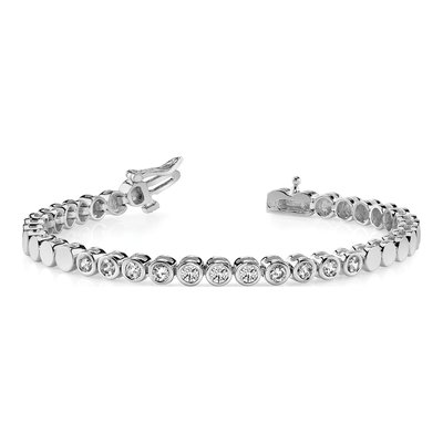 14K White Gold Add-A-Diamond Bracelet – view 6