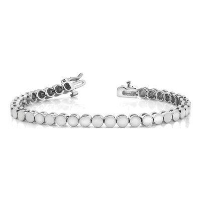 14K White Gold Add-A-Diamond Bracelet – view 5