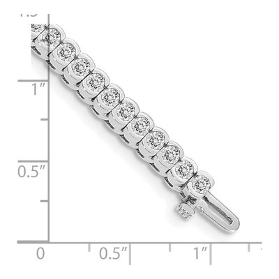 14K White Gold Tennis Bracelet – view 4