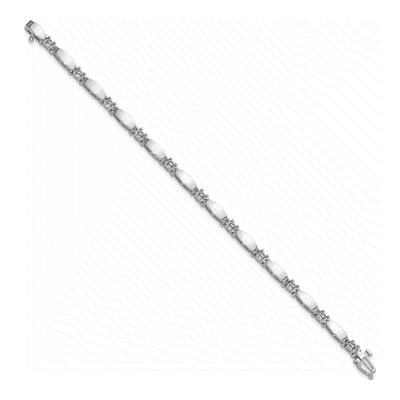 14K White Gold 1.87 ct tw Diamond Tennis Bracelet Mounting – view 3