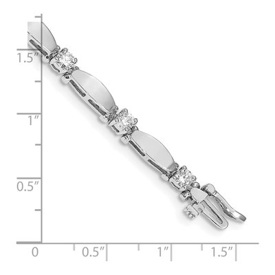 14K White Gold 1.87 ct tw Diamond Tennis Bracelet – view 4