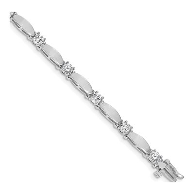 14K White Gold 2.75 ct tw Diamond Tennis Bracelet Mounting