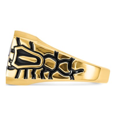 Men's 14K Yellow Gold Masonic Ring – view 4