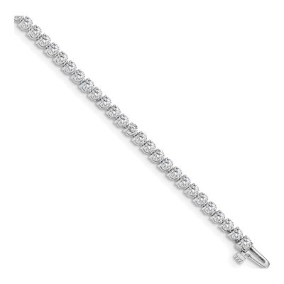 14K White Gold 2.4 ct tw Diamond Tennis Bracelet Mounting