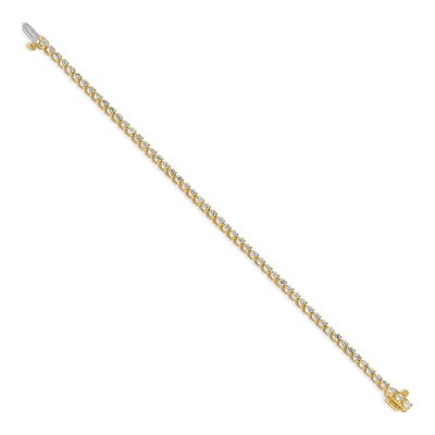 14K Yellow Gold 3.3 ct tw Diamond Tennis Bracelet Mounting – view 3
