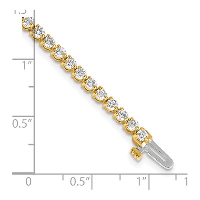 14K Yellow Gold 3.3 ct tw Diamond Tennis Bracelet Mounting – view 6