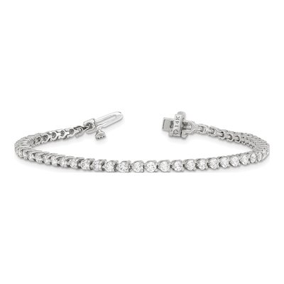 14K White Gold 3.3 ct tw Diamond Tennis Bracelet Mounting – view 5