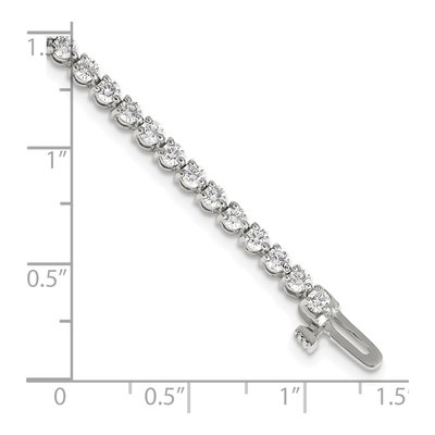 14K White Gold 3.3 ct tw Diamond Tennis Bracelet Mounting – view 7