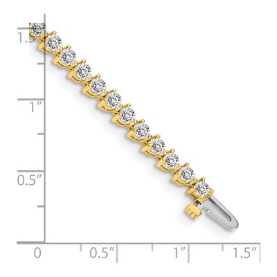 14K Yellow Gold 4.3 ct tw Diamond Tennis Bracelet Mounting – view 4