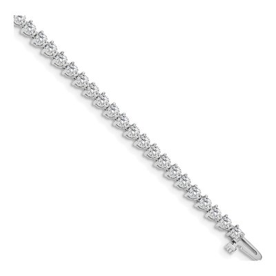 14K White Gold 4 1/3 ct tw Lab-Grown Diamond Tennis Bracelet – view 2