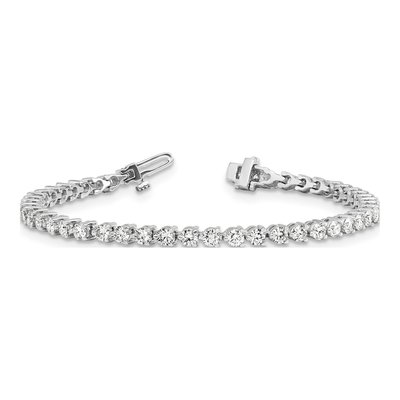 14K White Gold 4.73 ct tw Diamond Tennis Bracelet Mounting – view 3
