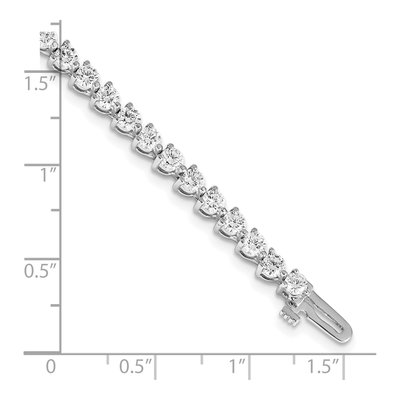 14K White Gold 4.73 ct tw Diamond Tennis Bracelet Mounting – view 4