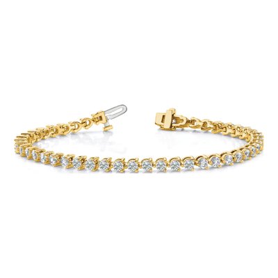 14K Yellow Gold 6.15 ct tw Diamond Tennis Bracelet Mounting – view 5
