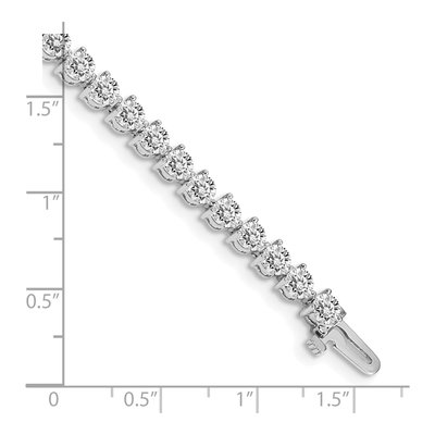 14K White Gold 7 ct tw Diamond Tennis Bracelet Mounting – view 4
