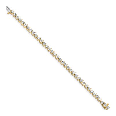 14K Yellow Gold 8.5 ct tw Diamond Tennis Bracelet Mounting – view 2