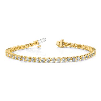 14K Yellow Gold 8.5 ct tw Diamond Tennis Bracelet Mounting – view 5