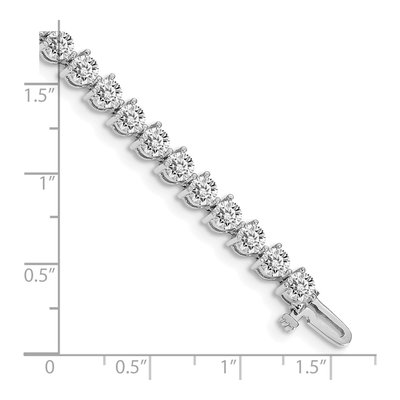 14K White Gold 8.5 ct tw Diamond Tennis Bracelet Mounting – view 4