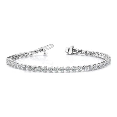 14K White Gold 8.5 ct tw Diamond Tennis Bracelet Mounting – view 5