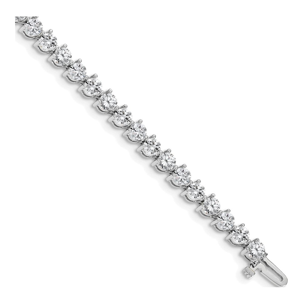 14K White Gold 8.5 ct tw Diamond Tennis Bracelet Mounting