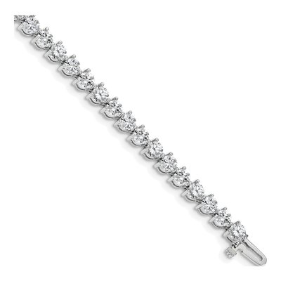 14K White Gold 8.5 ct tw Diamond Tennis Bracelet Mounting
