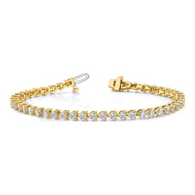 14K Yellow Gold 10.2 ct tw Diamond Tennis Bracelet Mounting – view 5