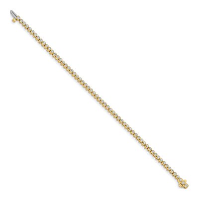 14K Yellow Gold 2.13 ct tw Diamond Tennis Bracelet Mounting – view 2