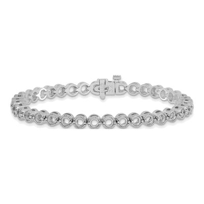 14K White Gold 5 ct tw Diamond Tennis Bracelet Mounting – view 4