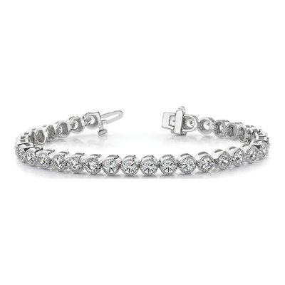 14K White Gold 5 ct tw Diamond Tennis Bracelet – view 3