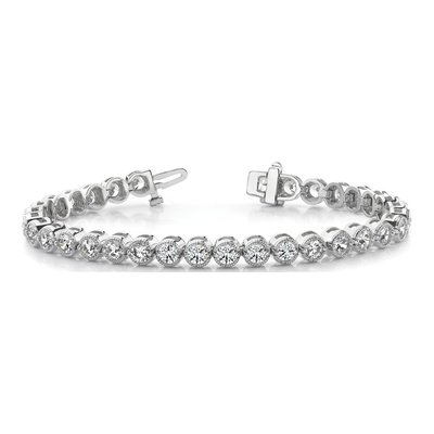 14K White Gold 5 ct tw Diamond Tennis Bracelet – view 5